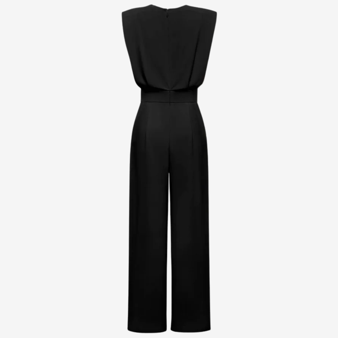 Black jumpsuit on a white background