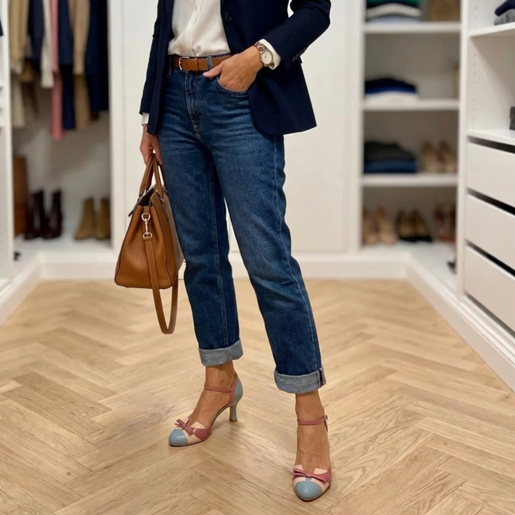 Vela — Sandalia cómoda de tacón medio