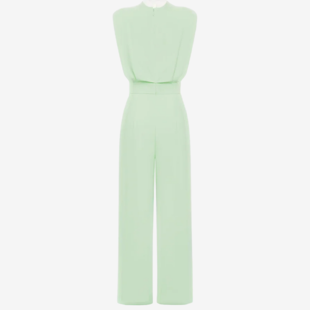 Light green jumpsuit on a white background