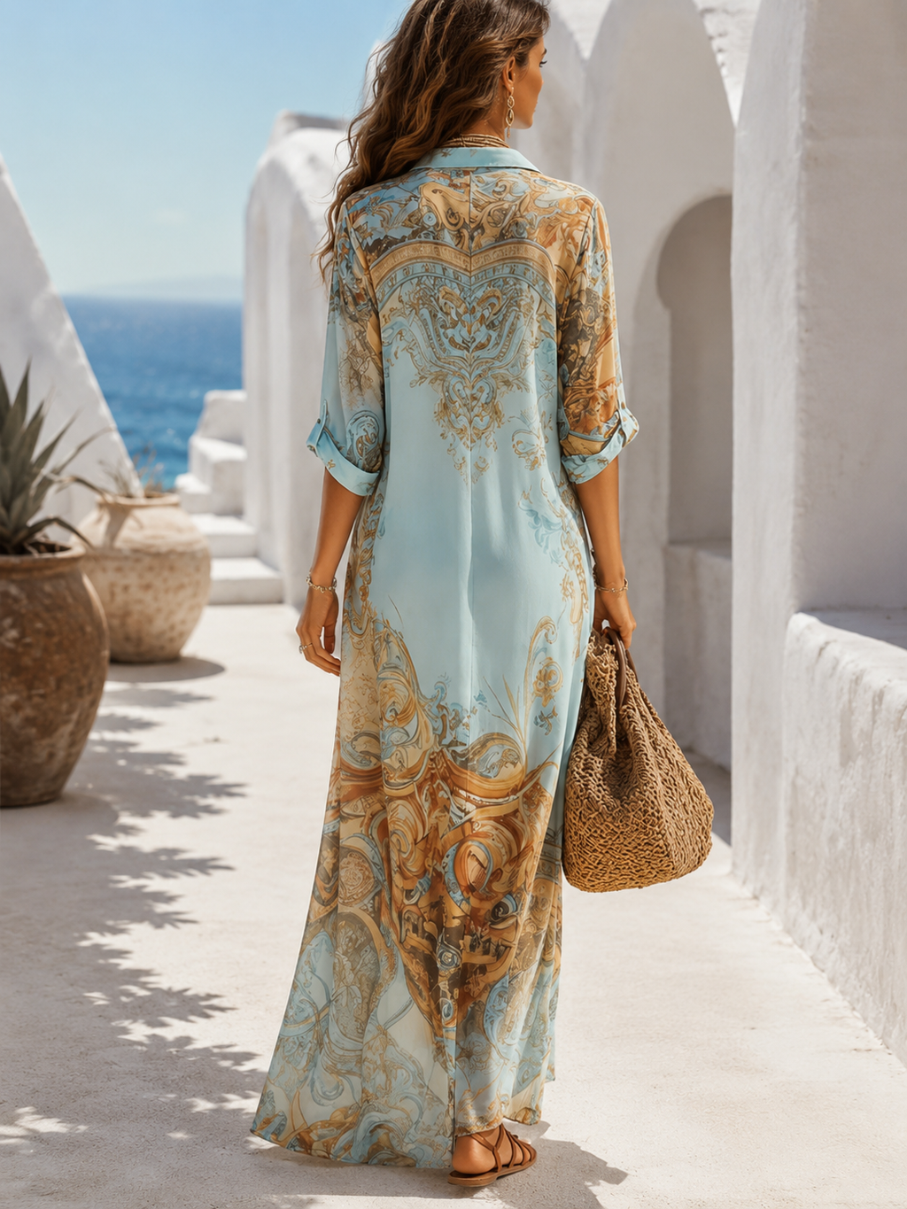 Lorna | Abito Chemisier Mediterraneo