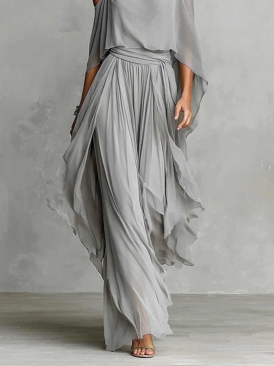 Lena — Conjunto fluido gris